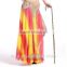 Two layers chiffon colorful silt dress Long sexy belly dance skirt for belly dancer