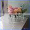 2016 Popular luxury clear acrylic flowers box pmma packaging gift hat flower box