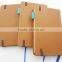 A6 handmade imitation leather brown notebook with pen holder