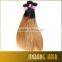 2016  wholesale Virgin Hair Weft Brazilian Human Silk Straight Ombre Hair Weave