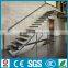 invisible single stringer stair for floating wood staircase