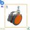 High Quality 64mm Orange TPR Locking Appliance Furniture Wheel Caster
