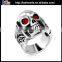 Wholesale Vintage Titanium Cheap Terminator Male Indian Skull Ring