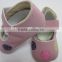 Applique embroidery flower baby shoes comfortable baby maryjane prewalker