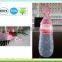 2016 Eco-friendly funny & soft silicone baby bottle with spoon