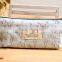 Fresh linen printing cheap branded zipper school pencil bag/pencil case for girl