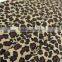 cotton twill fabric black coffee Leopard pattern polyester milk fiber Spandex Fabric
