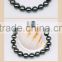 high luster perfect round tahitian black pearl bracelets