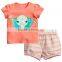 2016 autumn short sleeve baby clothing sets for baby kids clothes sets printed baby clothing sets with cute elephant logo                        
                                                Quality Choice