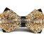 Men Fashion Crystal Bead Shinny Wedding Party Pre Tied Bow Tie Bowtie