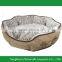 XinYou Plush Pet Bed Bolster Sofa-Style with Removable Cushion Non-Slip Base Dog Cat Bed