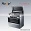 Built in gas cooker hob and oven with Stainless steel panel/Integrated cooker