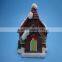 handicraft resin christmas house sculpture