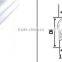 80x50mm Epistar 3528/120/-3000K/7.2W/420LM recessed profile including suspensions