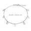 Fashion Silver Plated Nickle Free Foot Jewelry Anklet With Open And Closed Star Charms