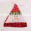 Merry Christmas Decorations For Home Cartoon Santa Claus Hats Snowman Elk Design Cute Kids Wear Gifts