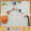 wooden wood round baby pacifier clips