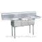 stainless steel compartment sink