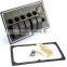 5 Gang LED Aluminum Marine Rocker Switch Panels With Voltmeter