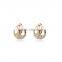 Finest Alloy Gold Rose Gold Silver Plated Crystal Teardrop Stud Earring For Women