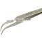 Brand New High-precision Electronic Stainless Steel Elbow & Straight Tweezers(Silver)
