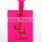 Lovely Design PVC Bag Tag Custom Shape Travel Luggage Tag