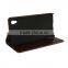 Simple style real leather flip case for Sony Z5 ,for Sony Z5 wallet book style phone case