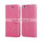PU Leather flip cover with credit card slot for alcatel one touch idol 3 case