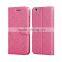 PU Leather flip cover with credit card slot for alcatel one touch idol 3 case