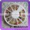 Mixed colors 3D nail pearl with gold wrap nail art decoration with 60pcs or 120pcs