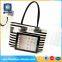Wholesale young people black and white stripes tote bag custom