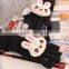 Woman Ladies Girl Winter Fluffy Rabbit Gloves