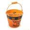 Mini Galvanized Metal Round Halloween Bucket