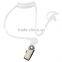 White 1 Pairs Middle Silicone Soft Ear Bud for Covert Acoustic Tube Earpiece of Walkie Talkie
