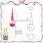 Hot pink cosmetic packaging 9ml lip gloss container