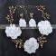 Hot Resin Necklace Earring Flower Jewelry Set