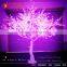 3.0 Meters Height Purple Light Cherry Blossom White Trunk Led Decorative Flower Tree