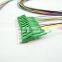 High Quality sc 12 core fiber pigtail for network solution