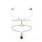 Multifunctional black or pink fashionable wired bluetooth necklace headset