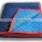 Low price hot sale promotion blue solid color coral fleece blanket