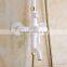 New arrival white painting bath&shower faucet set with brass rainfall shower head