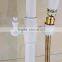 2016 Newly US wall mounted White Painting Baked bath&Shower Faucet Set Rain 8 inch Shower Head With Brass Handle Shower Golden