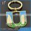 Top quality metal diamond alphabet letters keychain hot sell