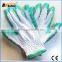 BSSAFETY cheap green cotton weight latex coated gloves