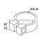 JY-A014|Flexible plastic buckle for singgle round pipe|Plastic tube fastener