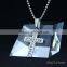 Cross Charm Religious Necklace Pendant with Sliver