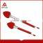 Popular fancy heat resistant plum shape silicone tongs