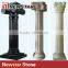 Newstar handcraft cap marble stone gate pillar design