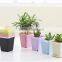 Square PP plastic flower pot decorative garden plastic flower pot