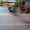 WPC solid wood plastic composite decking for outdoor/outdoor waterproof wooden flooring